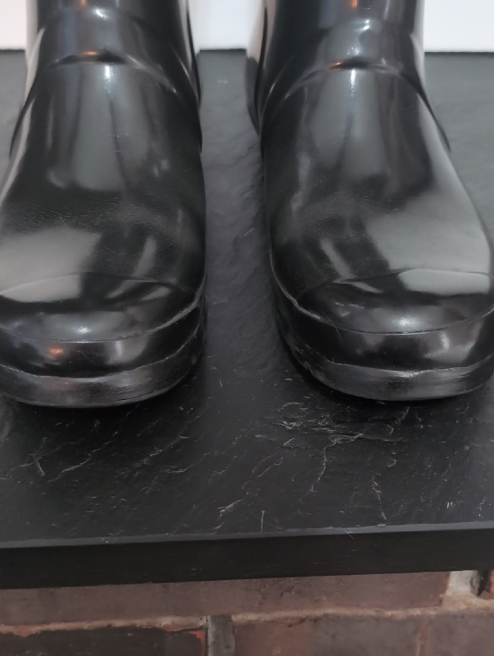 Hunter Classic Tall Black Boots With Boot Inserts Men's Size 8 Women's Size 9 - Picture 3 of 16